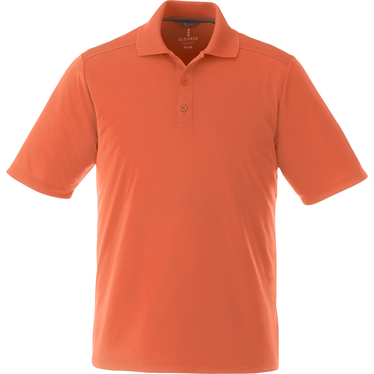 Dade Short Sleeve Performance Polo for Men Transfer - Saffron - Front Flat