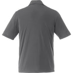 Dade Short Sleeve Performance Polo for Men Transfer - Steel Grey - Back Flat