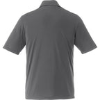 Dade Tall Short Sleeve Performance Polo for Men Embroidery - Steel Grey - Back Flat