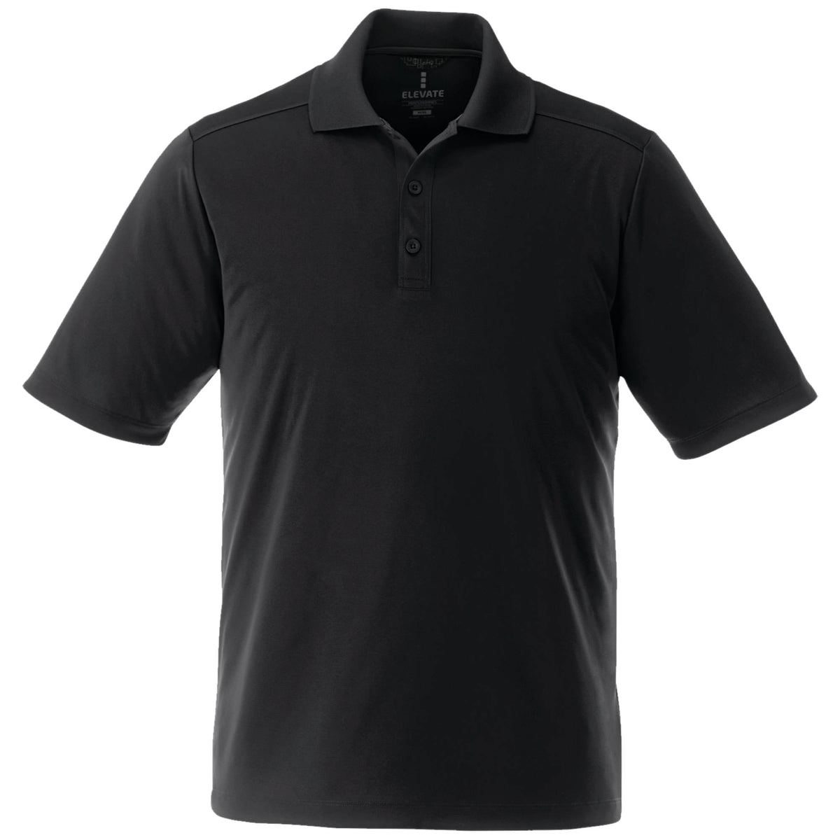 Dade Tall Short Sleeve Performance Polo for Men Transfer - Black - Back Flat 2