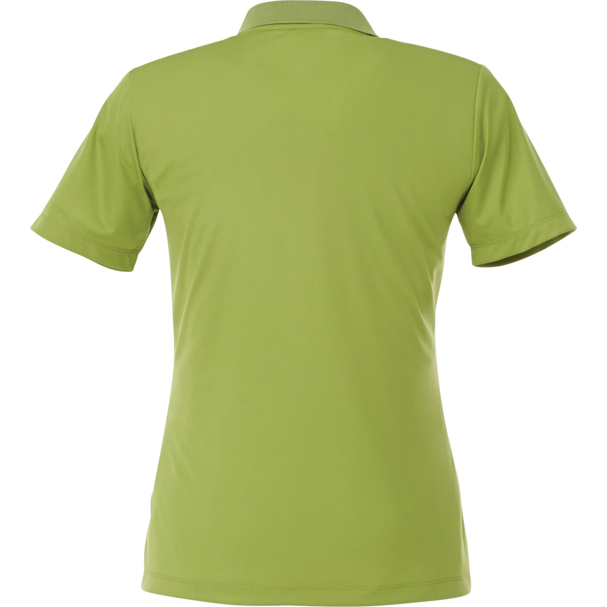 Dade Textured Performance Polo for Women Debossing - Dark Citron Green - Back Flat
