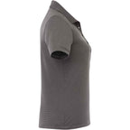 Dade Textured Performance Polo for Women Debossing - Heather Dark Charcoal - Right Side