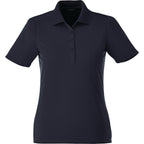 Dade Textured Performance Polo for Women Debossing - Navy - Front Flat