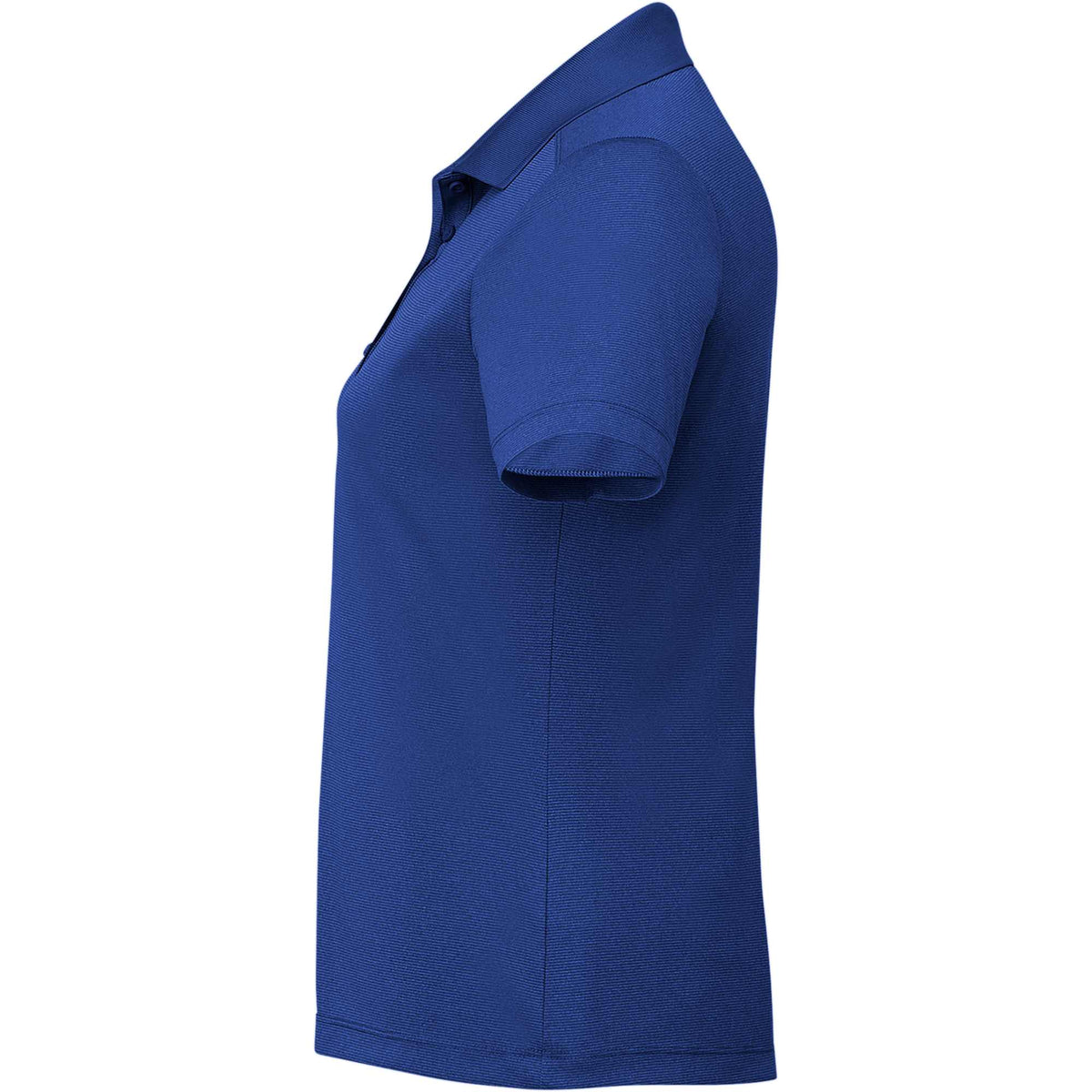 Dade Textured Performance Polo for Women Debossing - New Royal - Left Side