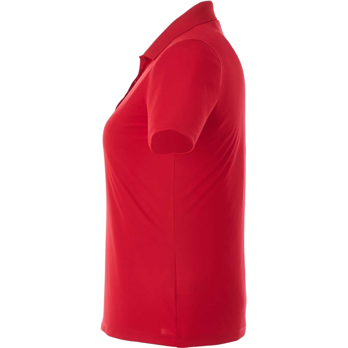 Dade Textured Performance Polo for Women Debossing - Team Red - Left Side