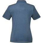 Dade Textured Performance Polo for Women Debossing - Vintage Navy Heather - Back