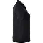 Dade Textured Performance Polo for Women Embroidery - Black - Right Side