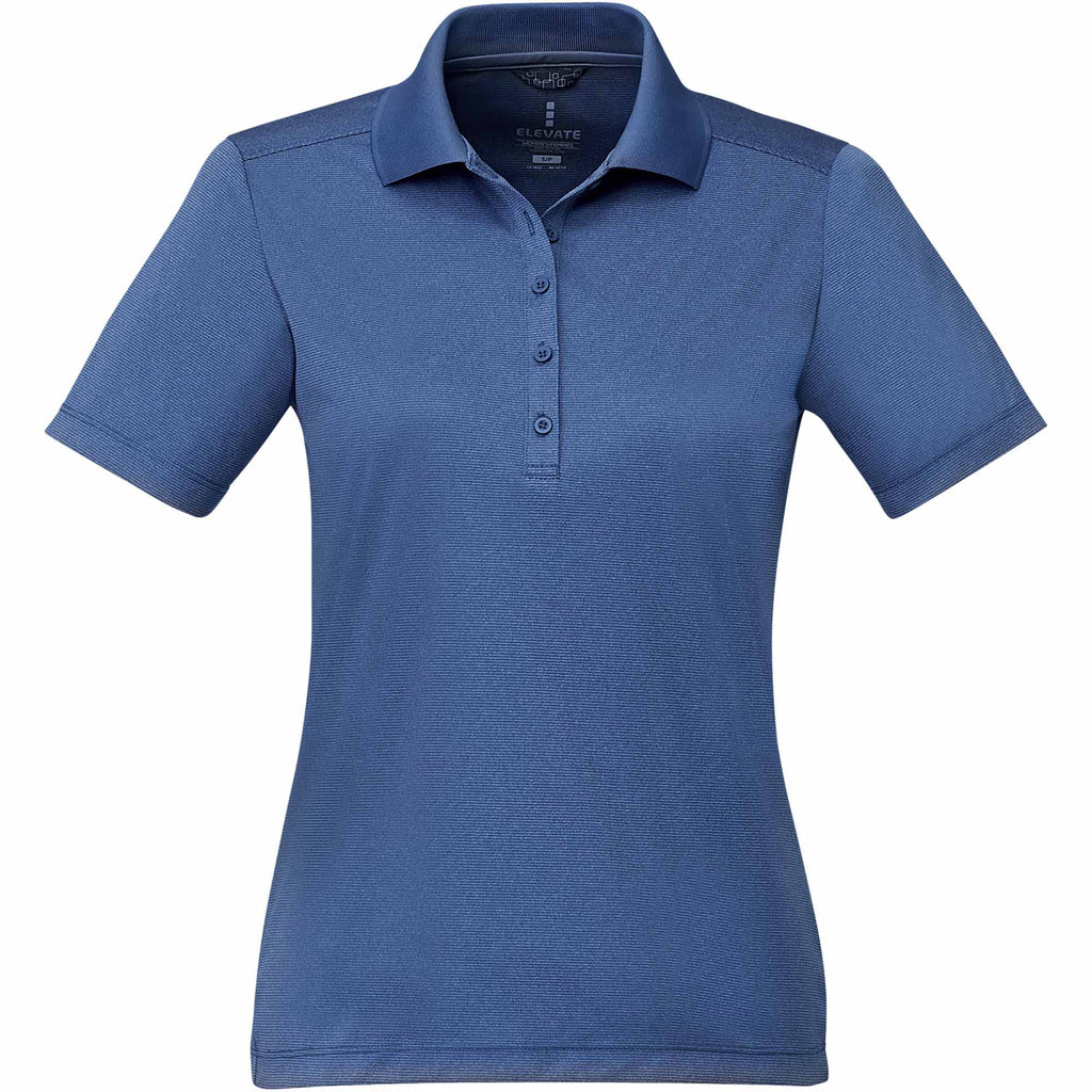 Dade Textured Performance Polo for Women Embroidery - Invictus Heather - Front