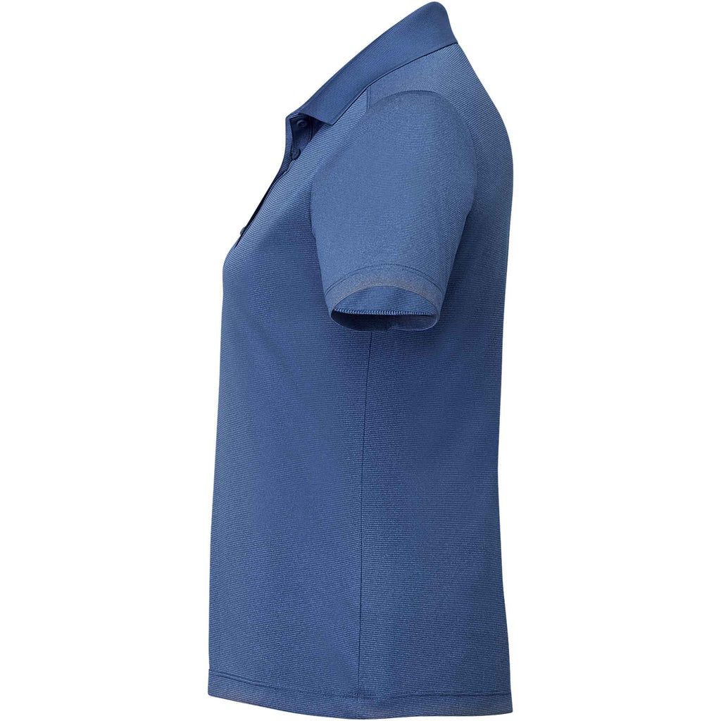 Dade Textured Performance Polo for Women Embroidery - Invictus Heather - Left Side