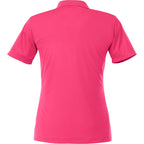 Dade Textured Performance Polo for Women Embroidery - Magenta - Back Flat