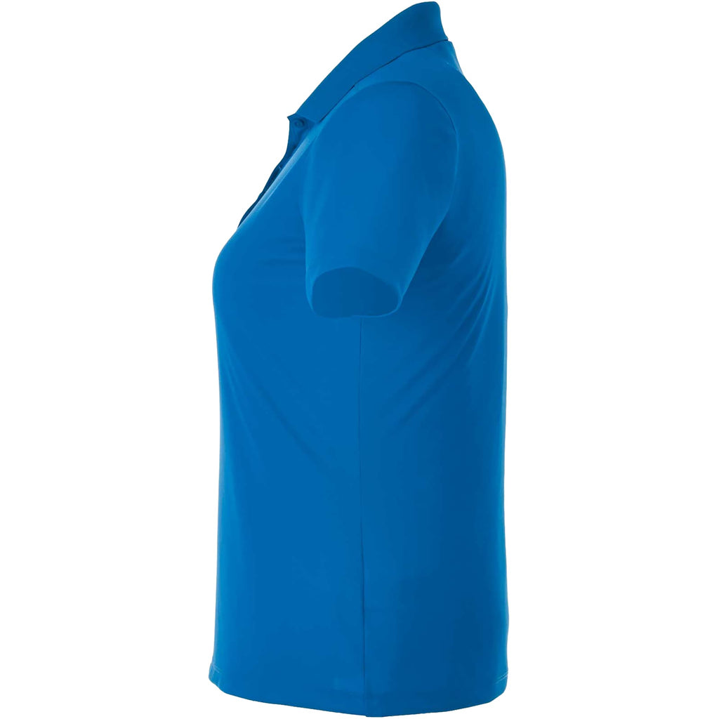 Dade Textured Performance Polo for Women Embroidery - Olympic Blue - Left Side