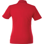 Dade Textured Performance Polo for Women Embroidery - Team Red - Back Flat