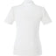 Dade Textured Performance Polo for Women Embroidery - White - Back Flat