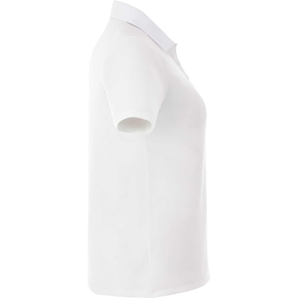 Dade Textured Performance Polo for Women Embroidery - White - Right Side