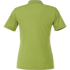 Dade Textured Performance Polo for Women Laser Engraving - Dark Citron Green - Back Flat