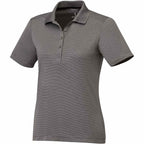 Dade Textured Performance Polo for Women Laser Engraving - Heather Dark Charcoal - Right Angle