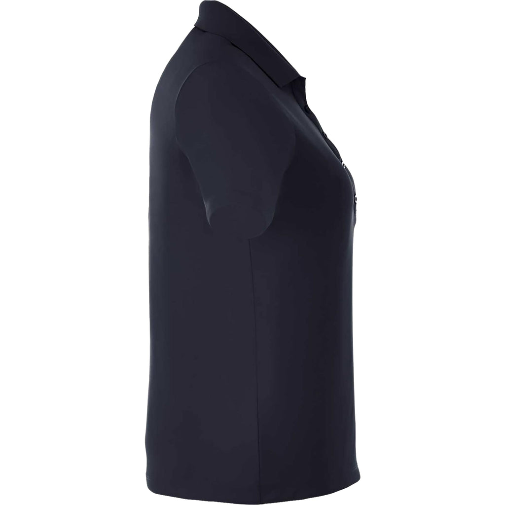 Dade Textured Performance Polo for Women Laser Engraving - Navy - Right Side