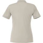 Dade Textured Performance Polo for Women Laser Engraving - Sandstone - Back Flat
