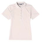 Dade Textured Performance Polo for Women Laser Engraving - Sandstone - Front Flat 2