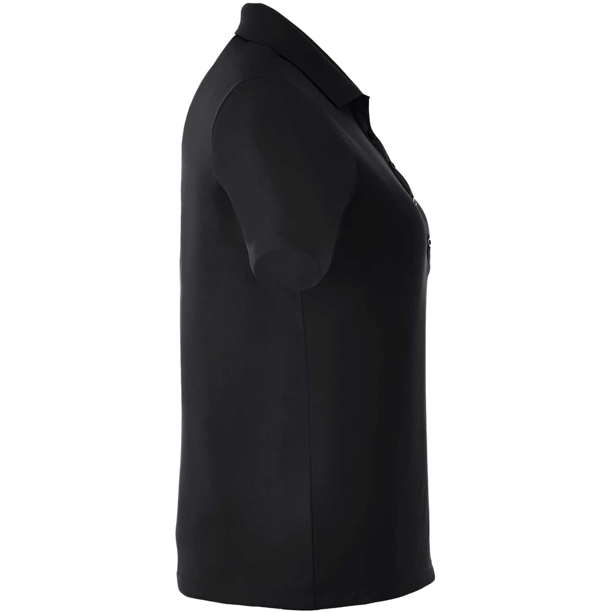 Dade Textured Performance Polo for Women Transfer - Black - Right Side