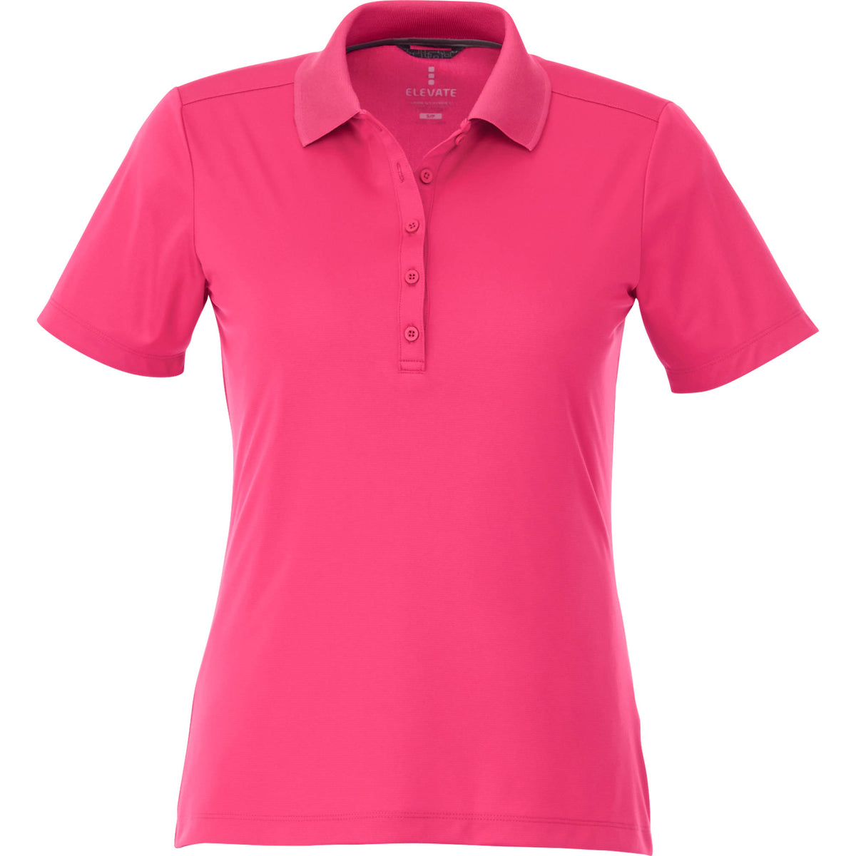 Dade Textured Performance Polo for Women Transfer - Magenta - Front Flat