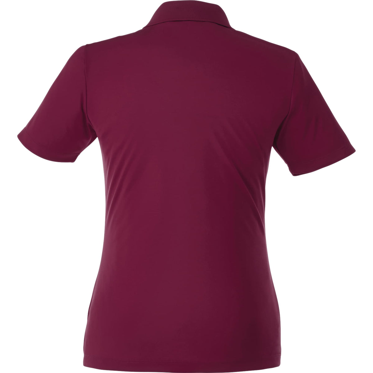 Dade Textured Performance Polo for Women Transfer - Maroon - Back Flat