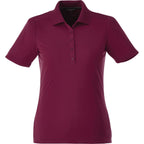 Dade Textured Performance Polo for Women Transfer - Maroon - Front Flat