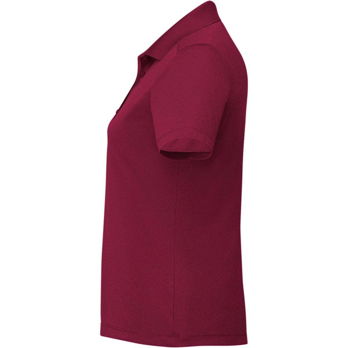 Dade Textured Performance Polo for Women Transfer - Maroon - Left Side