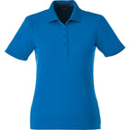 Dade Textured Performance Polo for Women Transfer - Olympic Blue - Front Flat