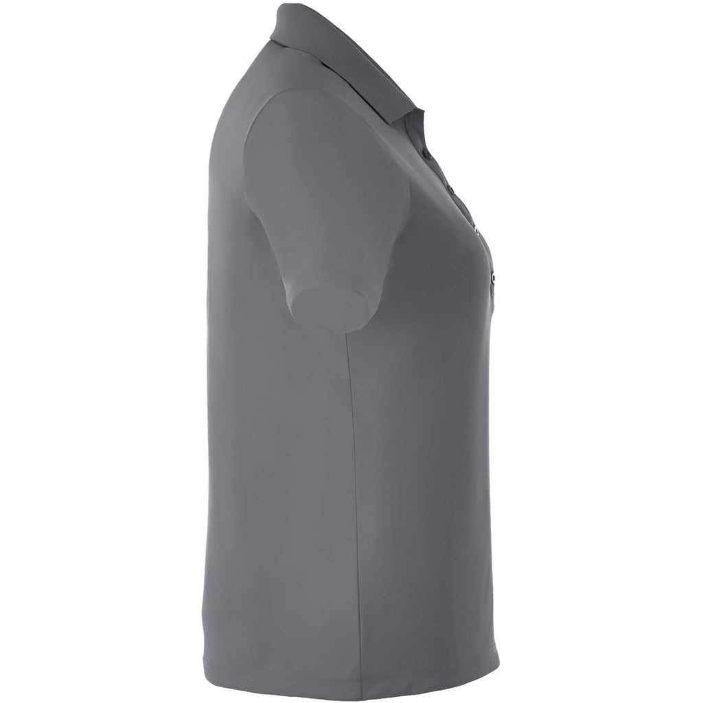 Dade Textured Performance Polo for Women Transfer - Steel Grey - Right Side