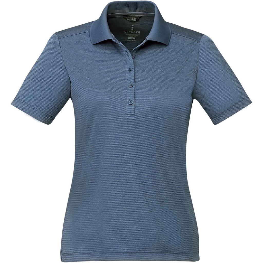 Dade Textured Performance Polo for Women Transfer - Vintage Navy Heather - Front