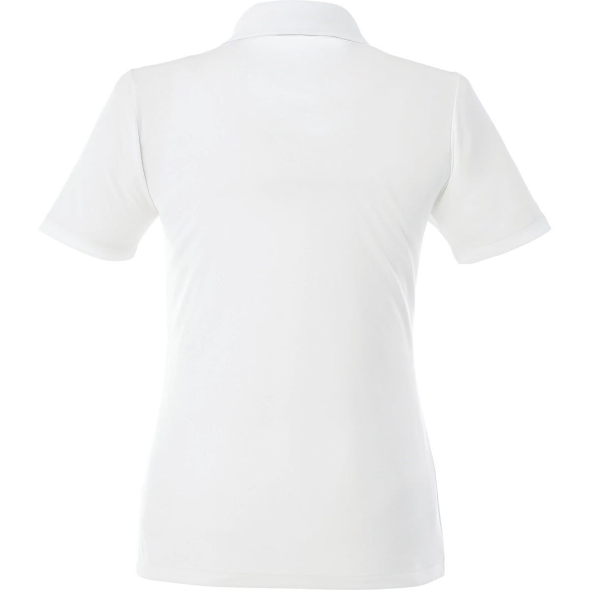 Dade Textured Performance Polo for Women Transfer - White - Back Flat