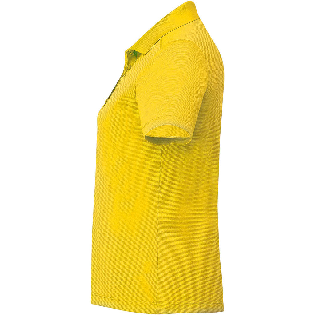 Dade Textured Performance Polo for Women Transfer - Yellow - Left Side
