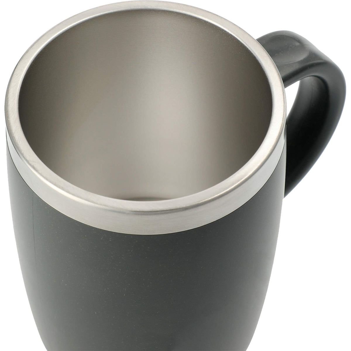 Dagon Wheat Straw Travel Mug with Steel Liner, 14 oz - Charcoal - Photo 2