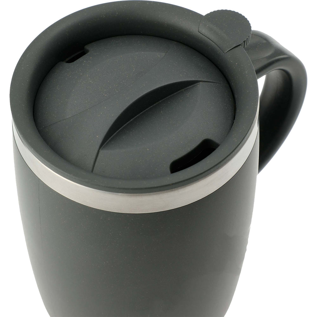 Dagon Wheat Straw Travel Mug with Steel Liner, 14 oz - Charcoal - Photo 3