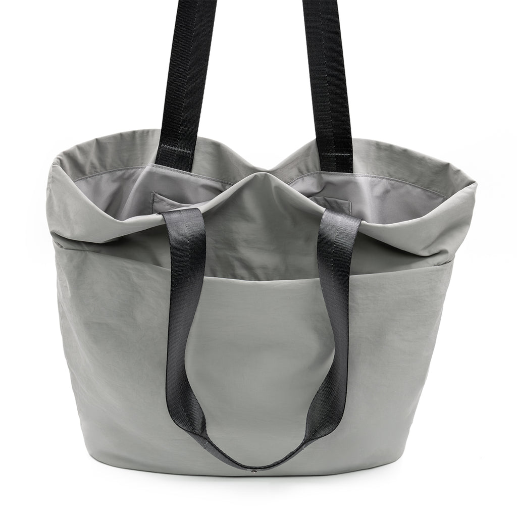 Daily Multi-Pocket Tote Bag - Stone - Handles