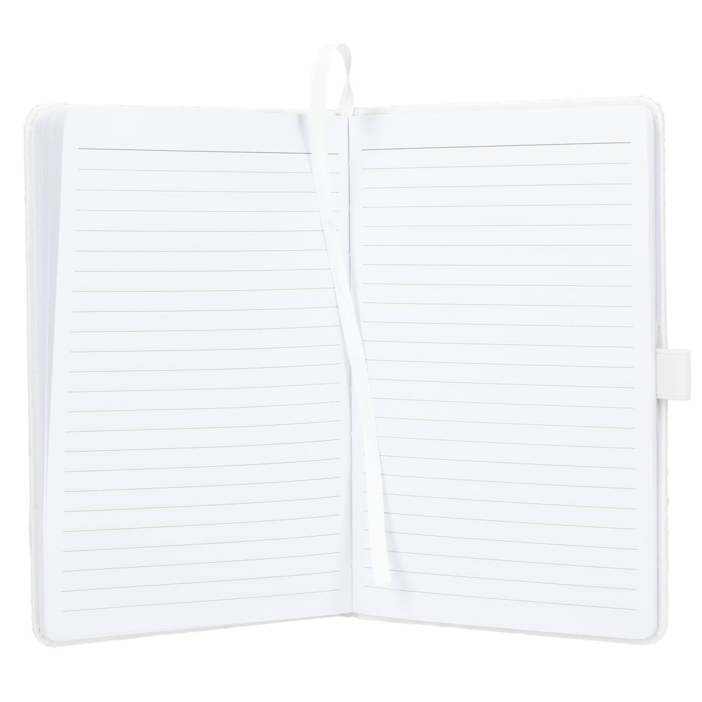 Daisy Seed Paper Journal, 5.5 x 8.5 Inches Debossing - Beige - Front 3