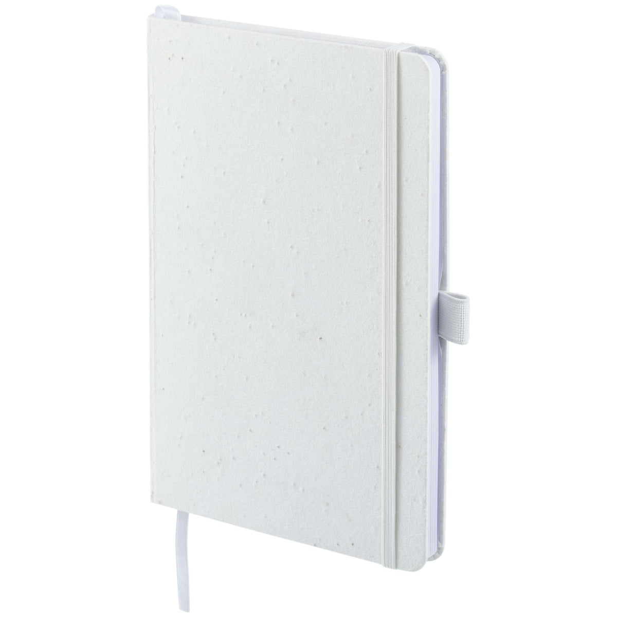 Daisy Seed Paper Journal, 5.5 x 8.5 Inches Debossing - Beige - Left Angle 2