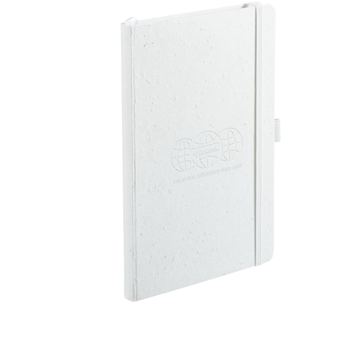 Daisy Seed Paper Journal, 5.5 x 8.5 Inches Debossing - Beige - Right Angle