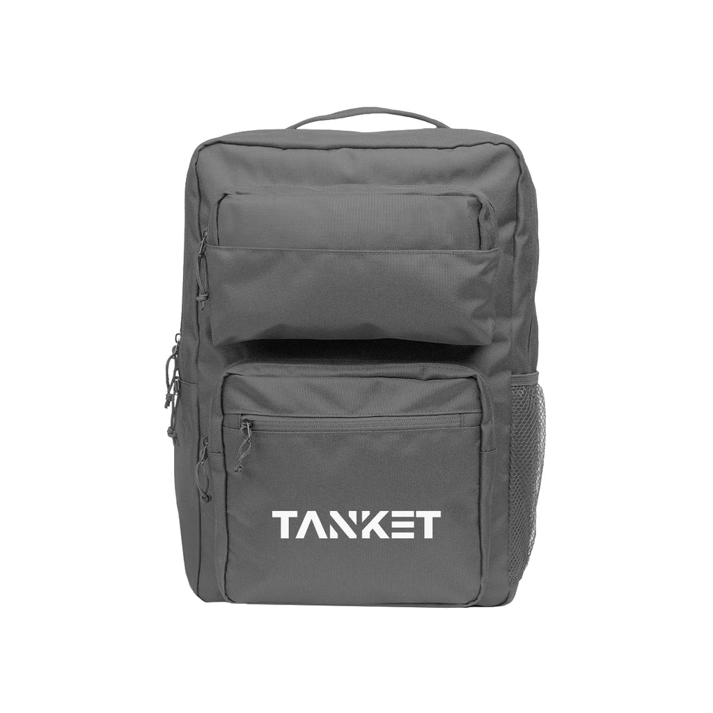 Dakota Laptop Backpack in Recycled PET - Dark Gray - Silk Screen
