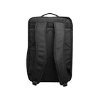 Dakota Laptop Backpack in Recycled PET Embroidery - Black - Back
