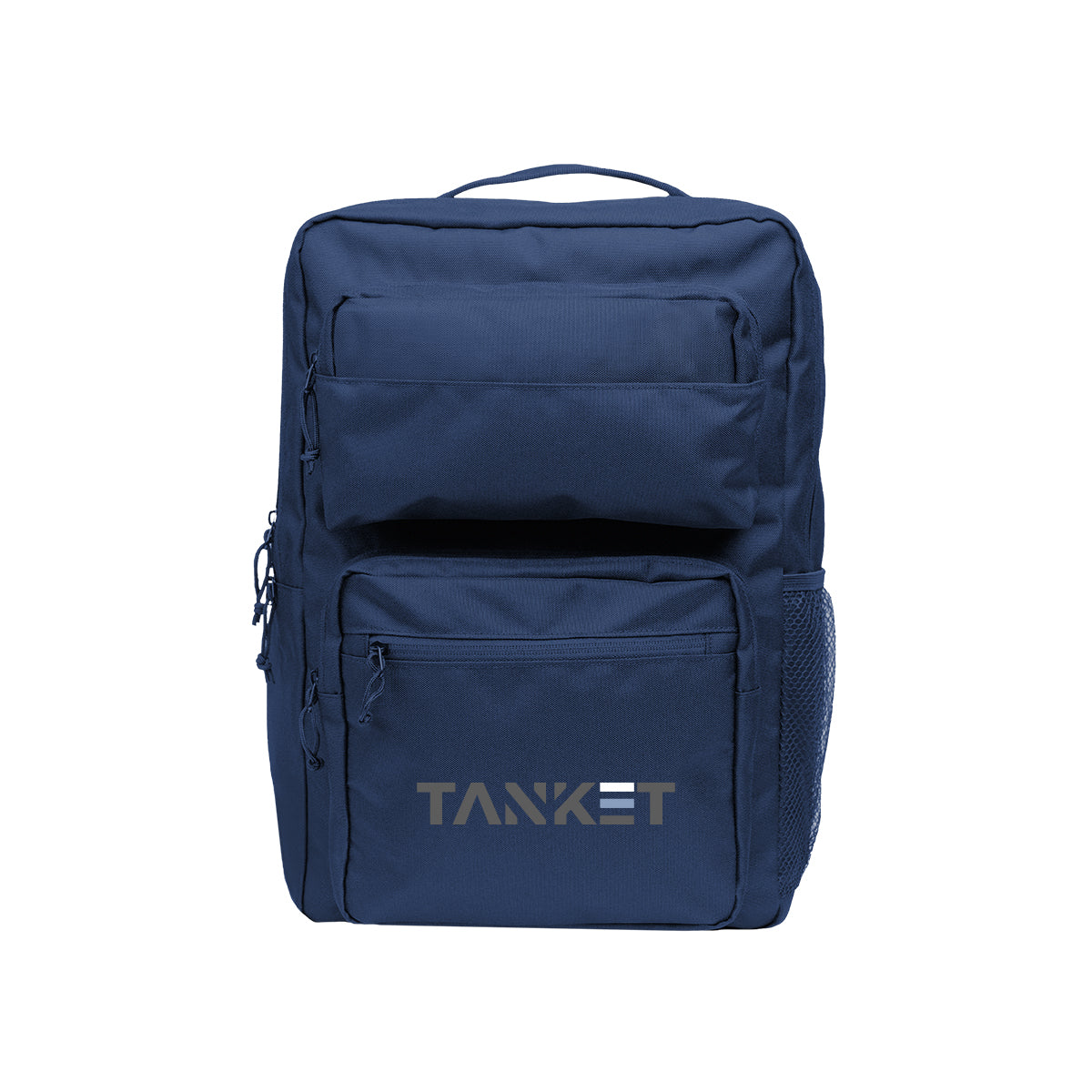 Dakota Laptop Backpack in Recycled PET Embroidery - Navy - Colorbrite