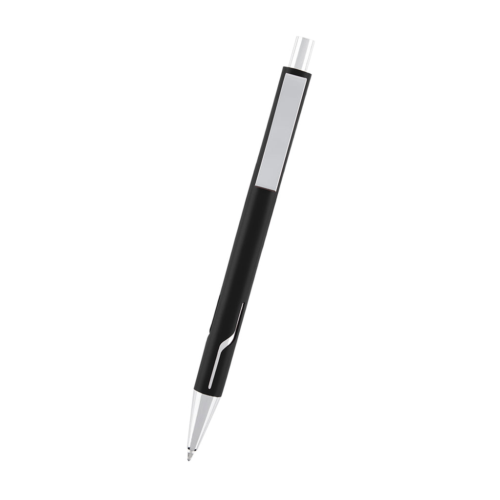 Dalton Pen in Recycled Aluminum - Black - Front
