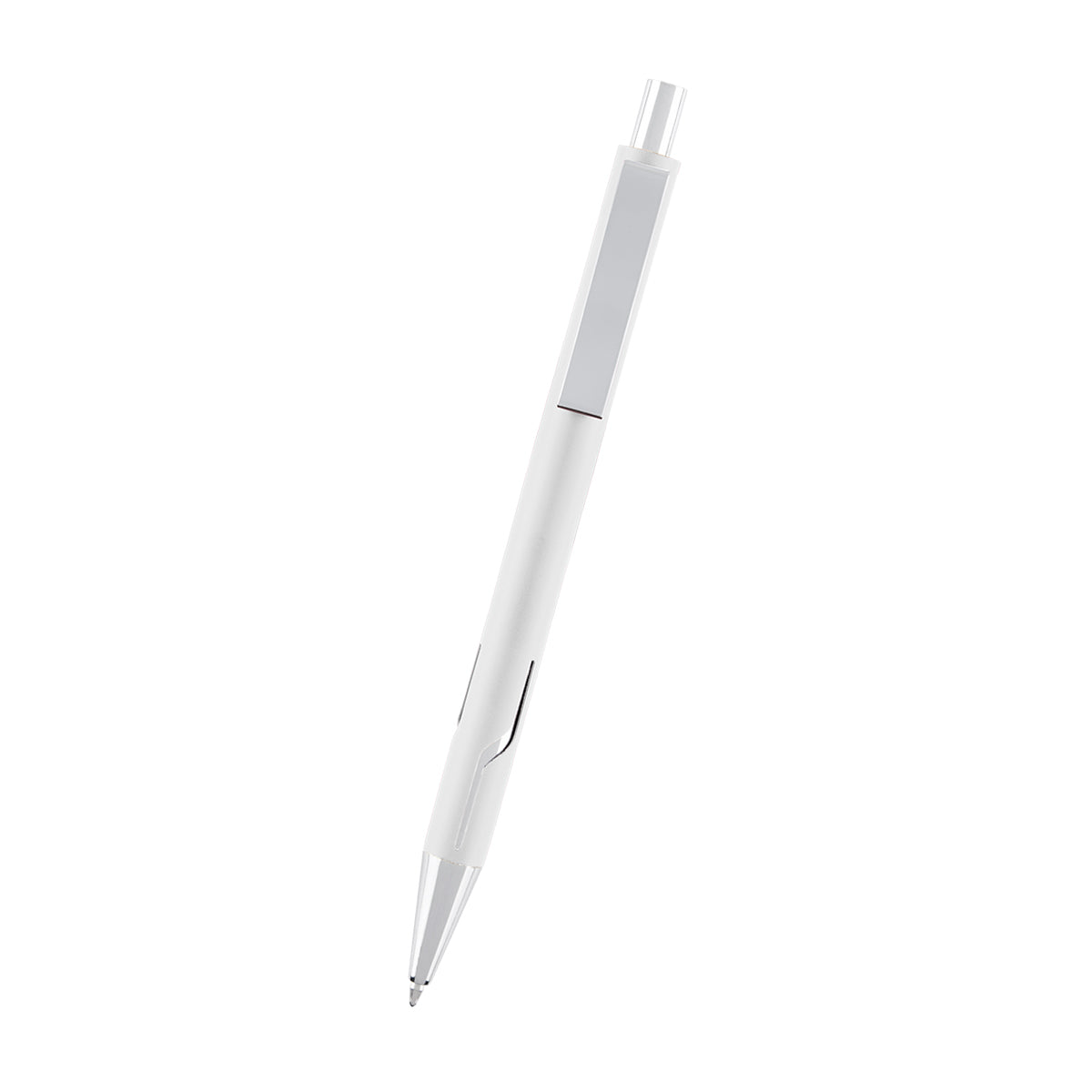 Dalton Pen in Recycled Aluminum - White - Front