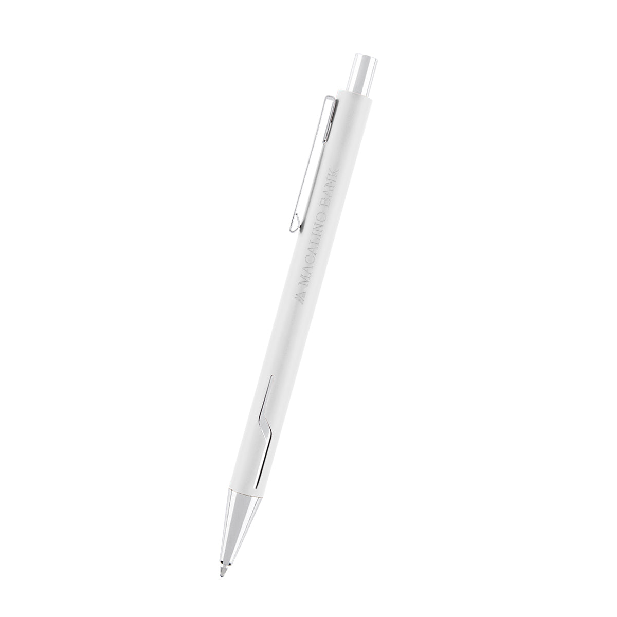 Dalton Pen in Recycled Aluminum - White - Laser