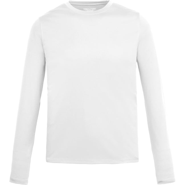 Dara Recycled Long Sleeve Tech Tee for Men Embroidery