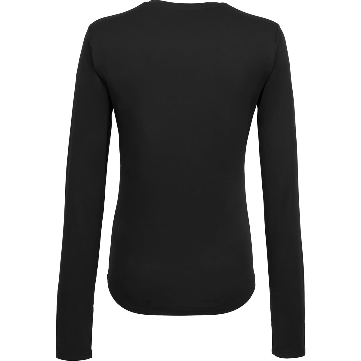 Dara Recycled Long Sleeve Tech Tee for Women Debossing - Black - Back