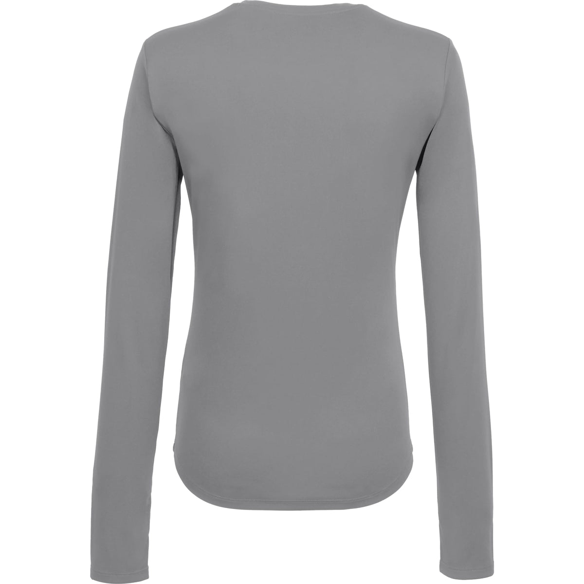 Dara Recycled Long Sleeve Tech Tee for Women Embroidery - Quarry - Back