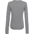 Dara Recycled Long Sleeve Tech Tee for Women Transfer - Quarry - Back