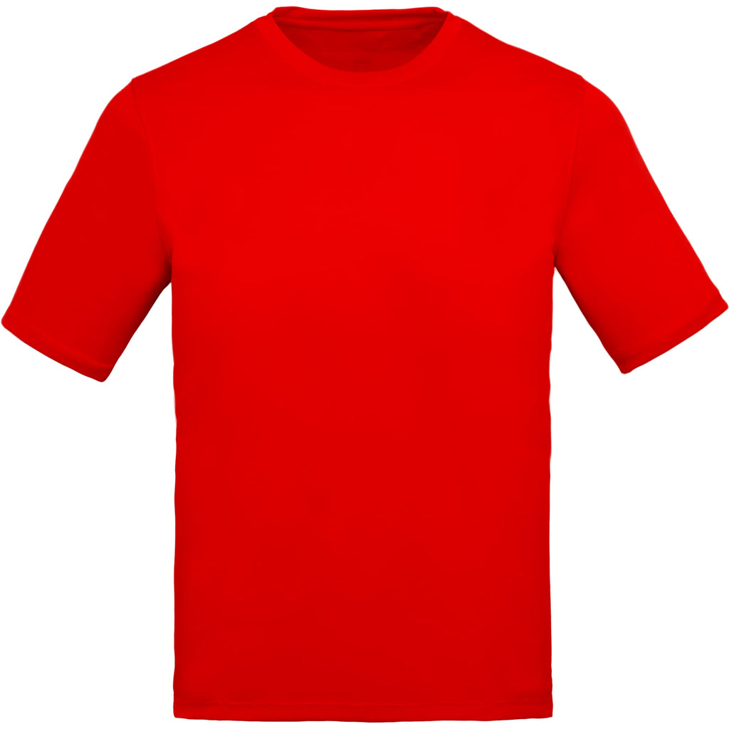 Dara Recycled Short Sleeve Tech Tee for Men Transfer - Team Red - Front